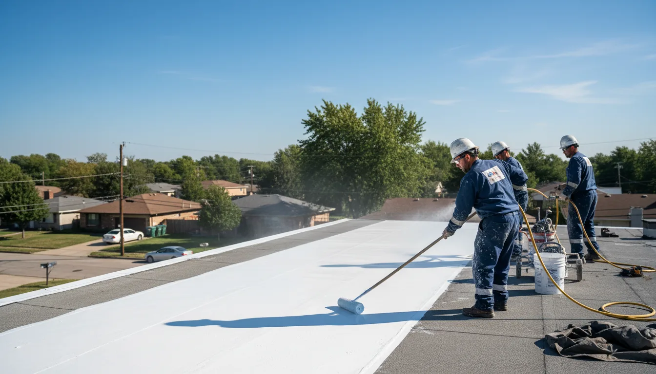 Commercial roof coating in Bruni, TX near me